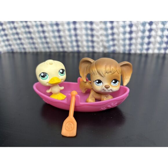 Littlest Pet Shop Other - Littlest Pet Shop Pet Pairs Duck #199 & Spaniel #200 - Complete